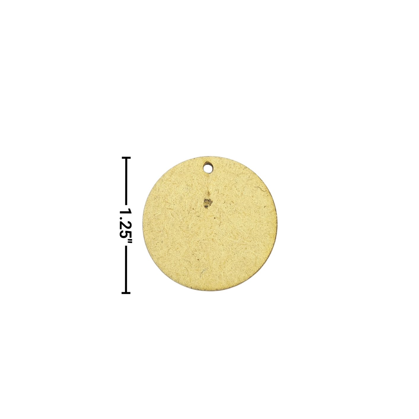 MDF Pendants Set of 5 Pair MDF Cutout - 1.25' Circle - Image 2