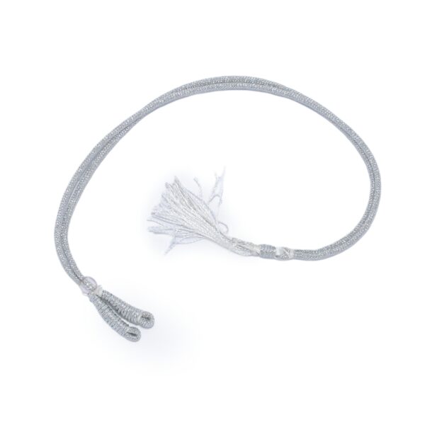 6 Pieces Necklace Back Rope Dori for Jewellery Making (Silver with Tassels) - Image 4