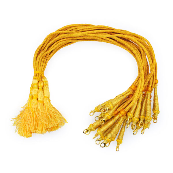 6 Pieces Necklace Back Rope Dori for Jewellery Making (Golden)