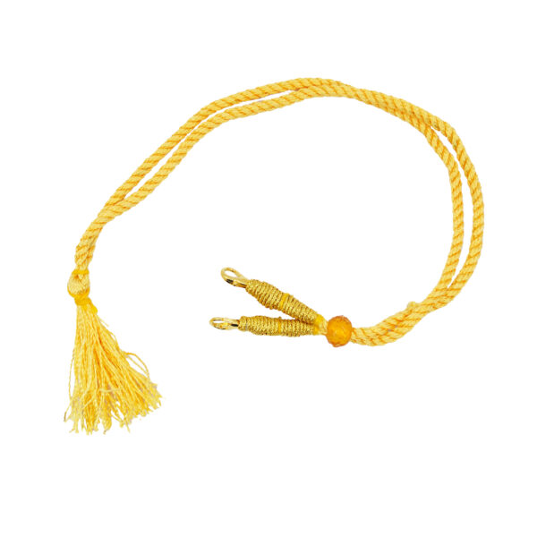 6 Pieces Necklace Back Rope Dori for Jewellery Making (Golden Yellow Thread) - Image 4