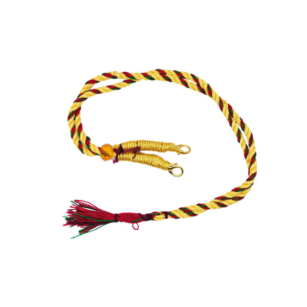 6 Pieces Necklace Back Rope Dori for Jewellery Making (Yellow Green Red Thread) - Image 4