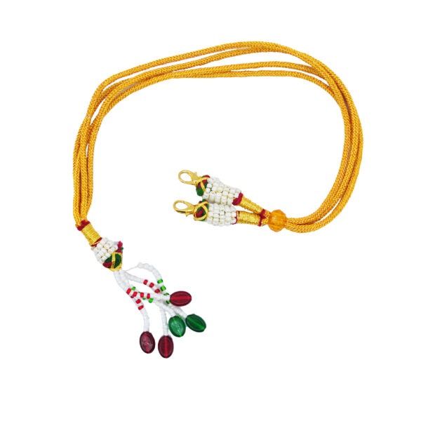 6 Pieces Necklace Back Rope Dori for Jewellery Making (Big Bead Tassle) - Image 4